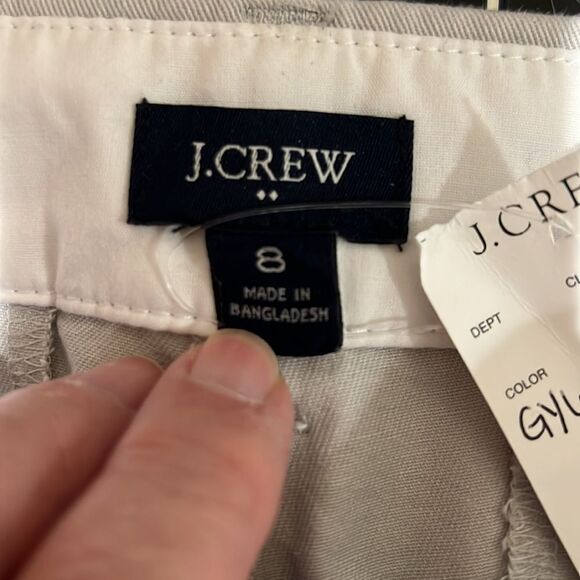 J. Crew Factory H1453 Gray 5" Classic Chino Short For Women NWT size 8 - Picture 7 of 10